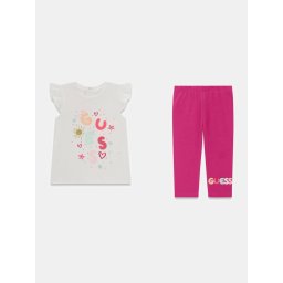 GUESS Set portocaliu caisă / roz pitaya / roșu / alb