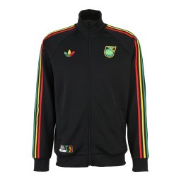 ADIDAS PERFORMANCE Bluză cu fermoar sport 'JFF OG' galben / roșu / negru