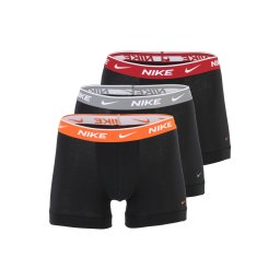 NIKE Underwear Boxeri 'Everyday' gri închis / portocaliu / rubiniu / negru