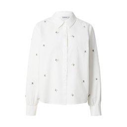 PIECES Bluză 'PCGENEVA' verde pin / rosé / alb