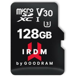 Card memorie microSD IRDM 128GB UHS-I U3 A2 + adapter