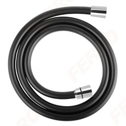 Furtun Dus Ferro 150Cm Conic Pvc, Negru Mat