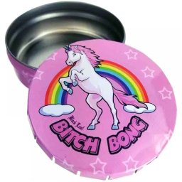 Black Leaf Cutie Click Clack Bitch Bong Unicorn roz Ø5,5cm