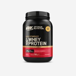 Proteină 100% zer căpșune, Gold Standard 780g