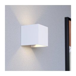 Eglo 74116 - Aplică LED de exterior RINCINE cu senzor, LED/2,2W/5V, IP44, alb