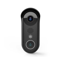 Nedis WIFICDP11BK - Sonerie video inteligentă cu senzor, 5 V, Full HD 1080p, IP54, Wi‑Fi, Tuya