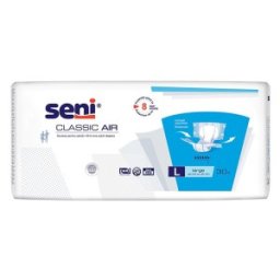 Scutece pentru Adulti Seni Classic Air, L, 30 Bucati