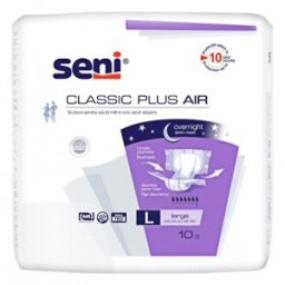 Scutece pentru Adulti Seni Classic Plus Air, L, 10 Bucati