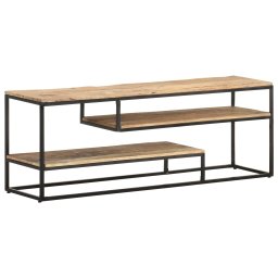 Comoda TV, 130 x 30 x 45 cm, lemn de mango nefinisat GartenMobel Dekor