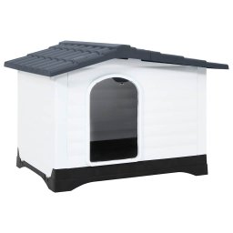 Cusca pentru caini gri 90,5x68x66 cm polipropilena GartenMobel Dekor