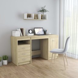 Birou, stejar Sonoma, 140 x 50 x 76 cm, lemn prelucrat GartenMobel Dekor
