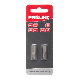 Bit 1/4" ph1 l=25mm 2szt. s2 blister proline