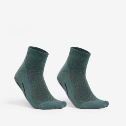 Set 2 perechi Șosete mid Hike 200 Verde Adulți
