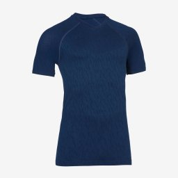 Bluză termică pentru fotbal cu mânecă scurtă, Keepdry bleumarin unisex