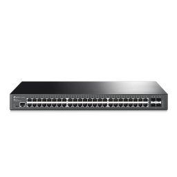 SWITCH TP-LINK L2 Managed 48 porturi Gigabit + 4 sloturi SFP, carcasa metalica, rackabil SG3452 (timbru verde 2 lei)