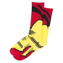 Vans, Sosete lungi Marvel, Rosu/ Galben