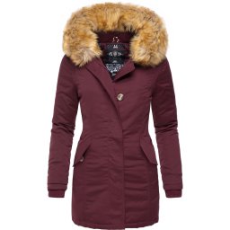 MARIKOO Parka de iarnă 'Karmaa' roșu vin