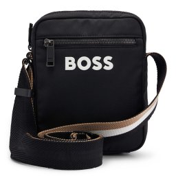 BOSS Geantă de umăr 'Catch 3.0' negru / alb