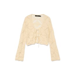 VERO MODA Geacă tricotată 'VMLola' șampanie