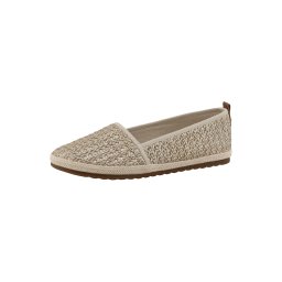 TOM TAILOR Espadrile crem / maro / auriu