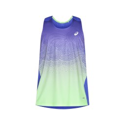 ASICS Tricou funcțional 'ROAD' bleumarin / verde deschis / lila