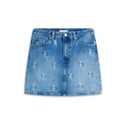 TOMMY HILFIGER Fustă albastru denim / alb murdar
