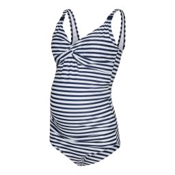 MAMALICIOUS Costum de baie Tankini 'Louisa' albastru / alb