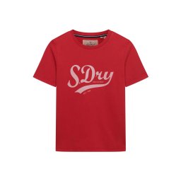 Superdry & Co Tricou 'Varsity' crem / roșu