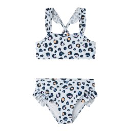 NAME IT Costum de baie două piese bleumarin / albastru pastel / portocaliu / roz