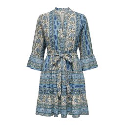 ONLY Rochie 'ONLSINA' bleumarin / albastru deschis / oliv / alb natural