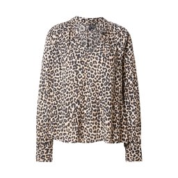 VERO MODA Bluză 'VMMELBA' bej / culoarea pielii / negru