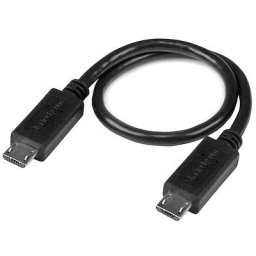 8in Micro USB to Micro USB Cable - Male to Male - Micro USB OTG Cable for Your Mobile Device (UUUSBOTG8IN) - USB cable - 20.32 cm