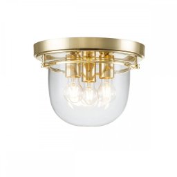 Plafoniera Whistling, alama lustruita, D:33 cm, 3xE27, IP44, QZ-WHISTLING-F-PB