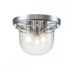 Plafoniera sticla Whistling, finisaj crom, D:33 cm, 3xE27, IP44, QZ-WHISTLING-F-PC