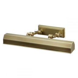Aplică tablou cu îmbinări reglabile Chawton Medium, alamă aurie antichizata, L:40cm, pentru 2 becuri E14, CHAWTON-PLM-AB