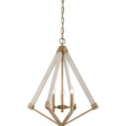 Candelabru lemn vintage VIEW POINT, 3 becuri E14, QZ-VIEW-POINT-S