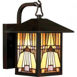 Aplică INGLENOOK Small Tiffany, bronz, H:28.7cm, IP44, QZ-INGLENOOK2-S