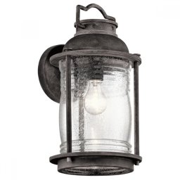 Aplică exterior Ashland Bay mare, H:40,4 cm, IP44, KL-ASHLANDBAY2-L, zinc