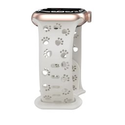 MYBANDZ Apple Watch Paw silicon curea de ceas 38/40/41mm alb