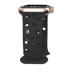 MYBANDZ Apple Watch Paw silicon curea de ceas 38/40/41mm negru
