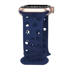 MYBANDZ Apple Watch Paw silicon curea de ceas 38/40/41mm albastru inchis