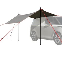 Cort auto gri si portocaliu rezistent la apa GartenMobel Dekor
