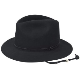 Palarie Pantropic Skylar LiteFelt® Fedora Negru