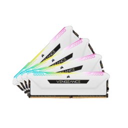 Memorie Corsair DDR4 - 32 GB -3200 - CL - 16 - Quad-Kit, RAM (white, CMH32GX4M4E3200C16W, Vengeance RGB PRO SL) CMH32GX4M4E3200C16W