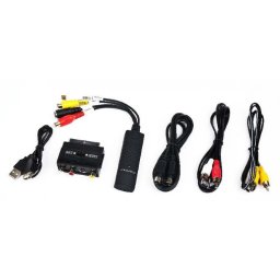 PLACA de captura GEMBIRD (Videograbber), intrare: RCA x 3 (audio/video), S-Video, adaptor Scart, la iesire USB 3.0, transfer inregistrari de pe case video pe PC (analog la digital), UVG-002