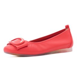 Balerini dama din piele naturala, PASS Collection M4M480011F 37-N, corai