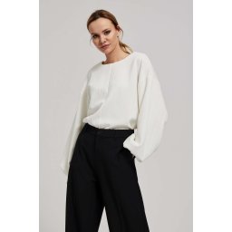 Marisse Pearl Puff Sleeve Sweatshirt