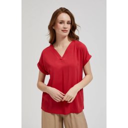 Marisse Women's Shirt L-Ko-4367 Red