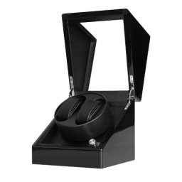 Watch winder pentru doua ceasuri lemn negru