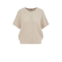 WE Fashion Geacă tricotată bej